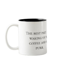 Cute Fluffy Cat en Coffee Cup - Conception de Mug