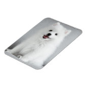 Cute Fluffy Japanse Spitz Puppy Magneet (Linkerzijde)