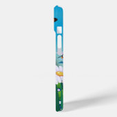 Cute Fluffy Kitten in Daisy Meadow Case-Mate iPhone Case (Achterkant / Links)