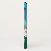 Cute Fluffy Kitten in Daisy Meadow Case-Mate iPhone Case (Achterkant/links)