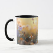 Cute Fluffy Kitten in Wildflowers Coffee Mug Mok (Links)