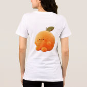 Cute Fluffy Orange Sprite with Tiny Limbs Women's  Tri-Blend Shirt (Achterkant)