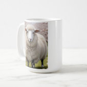 Cute Fluffy Sheep Koffiemok (Voorkant links)