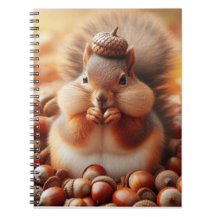 Cute Fluffy Squirrel Notitieboek