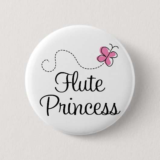 Cute Flute Princess Ronde Button 5,7 Cm (Voorkant)