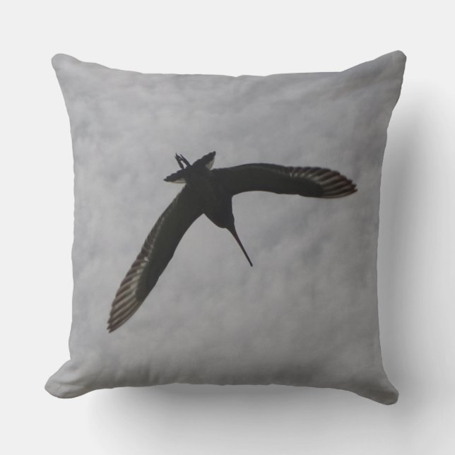 Cute Flying Godwit Sierkussen (Voorkant)