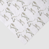 Cute Foal Taupe  Patterned Horse Print Tissuepapier (Detail)