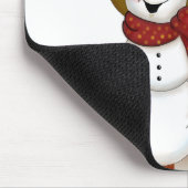 Cute Folk Art Cowboy Snowman Muismat (Hoek)