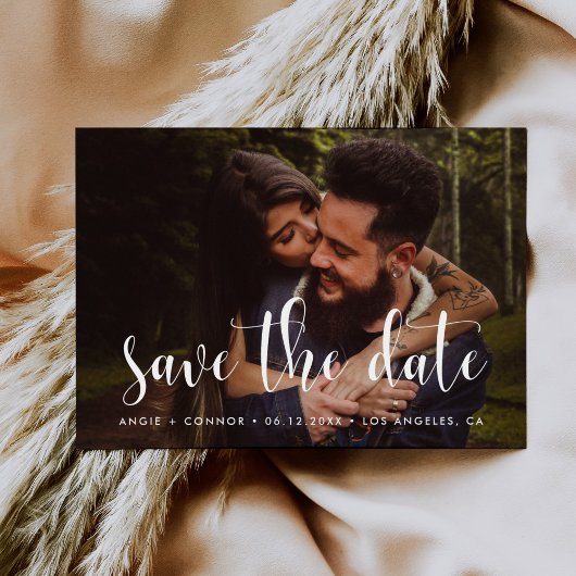 Cute font Enregistrer le carte photo de date