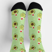 Cute Food Santa Hat Avocado Kerstmis Sokken (Top)