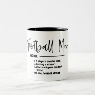 Cute Football Ma Definition Two-Tone Coffee Mok