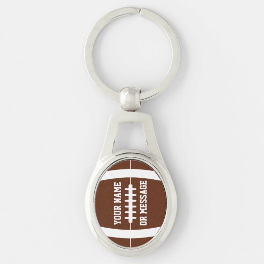 Cute Football Personalized Sleutelhanger (Voorkant)