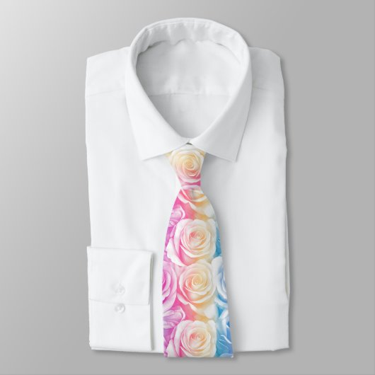 Cute For Him Rose Floral Stropdas (Gebonden)