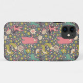 Cute Forest Animals Pattern Case-Mate iPhone Case (Achterkant (horizontaal))
