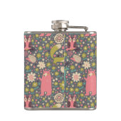 Cute Forest Animals Pattern Heupfles (Achterkant)