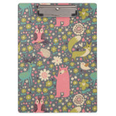 Cute Forest Animals Pattern Klembord (Voorkant)