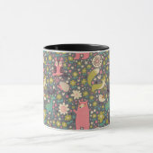 Cute Forest Animals Pattern Mok (Midden)