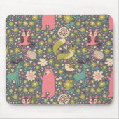 Cute Forest Animals Pattern Muismat (Voorkant)