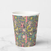 Cute Forest Animals Pattern Papieren Bekers (Rechts)
