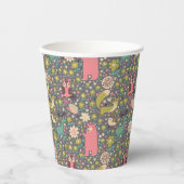 Cute Forest Animals Pattern Papieren Bekers (Voorkant)