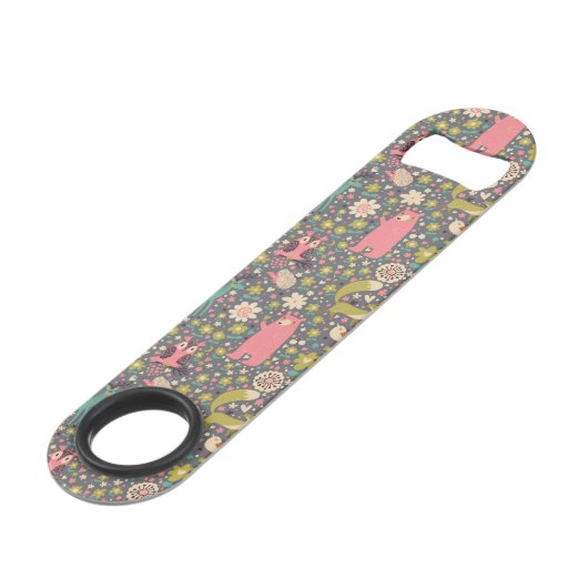 Cute Forest Animals Pattern Speed Flessenopener (Voorkant Gekanteld)