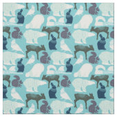 Cute Forest Animals Pattern Stof (Swatch)