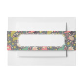 Cute Forest Animals Pattern Uitnodigingen Wikkel (Voorkant Voorbeeld)