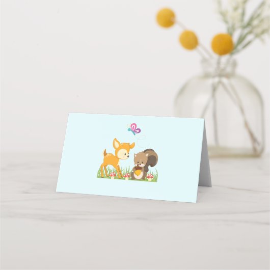 Cute Forest Animals Whimsical Cartoon (Voorkant)