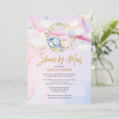 Cute Forest Beer Cloud Sleep | Baby shower per pos Kaart (Staand voorkant)