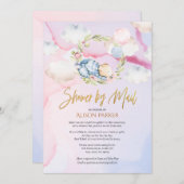 Cute Forest Beer Cloud Sleep | Baby shower per pos Kaart (Voorkant / Achterkant)