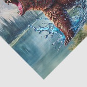 Cute Forest brown bear  Tissuepapier (Detail)