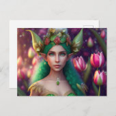Cute Forest Elf, Briefkaart voor postkruising (Voorkant / Achterkant)