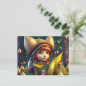 Cute Forest Elf, Carte postale pour le post-croise (Debout devant)