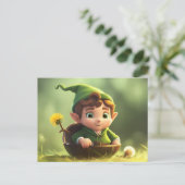 Cute Forest Elf, Carte postale pour le post-croise (Debout devant)