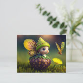 Cute Forest Elf, Carte postale pour le post-croise (Debout devant)