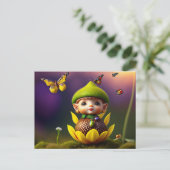 Cute Forest Elf, Carte postale pour le post-croise (Debout devant)