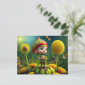 Cute Forest Elf, Carte postale pour le post-croise (Debout devant)