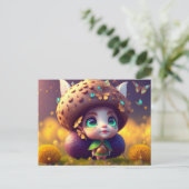 Cute Forest Elf, Carte postale pour le post-croise (Debout devant)
