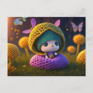 Cute Forest Elf, Carte postale pour le post-croise