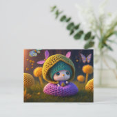 Cute Forest Elf, Carte postale pour le post-croise (Debout devant)