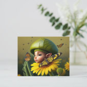 Cute Forest Elf, Carte postale pour le post-croise (Debout devant)