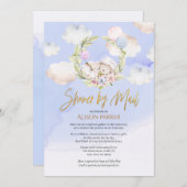 Cute Forest Rabbit Blue Sky | Baby shower per post Kaart (Voorkant / Achterkant)