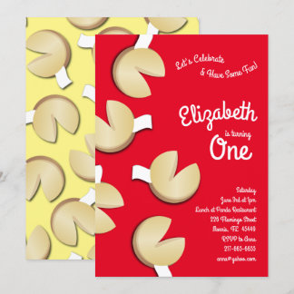 Cute Fortune Cookies Kinder 1e verjaardag Kaart