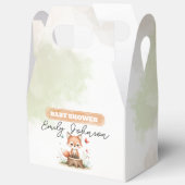 Cute fox baby shower  bedankdoosjes (Open)