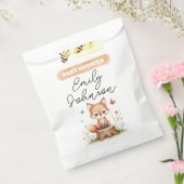 Cute fox baby shower  bedankzakje (Gezegeld)