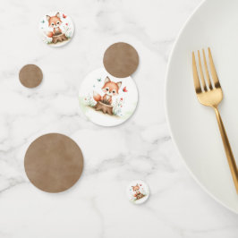 Cute fox baby shower  confetti