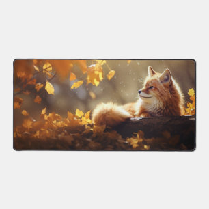Cute Fox Basking à l'automne