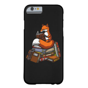 Cute Fox Book Reading Animal Barely There iPhone 6 Hoesje