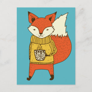 Cute Fox briefkaart