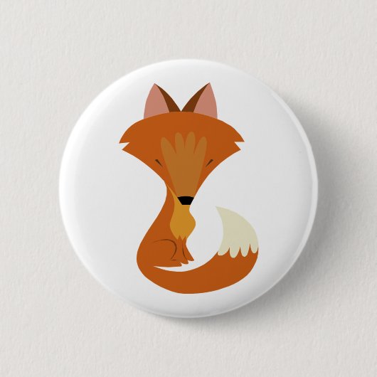 Cute Fox Button (Voorkant)